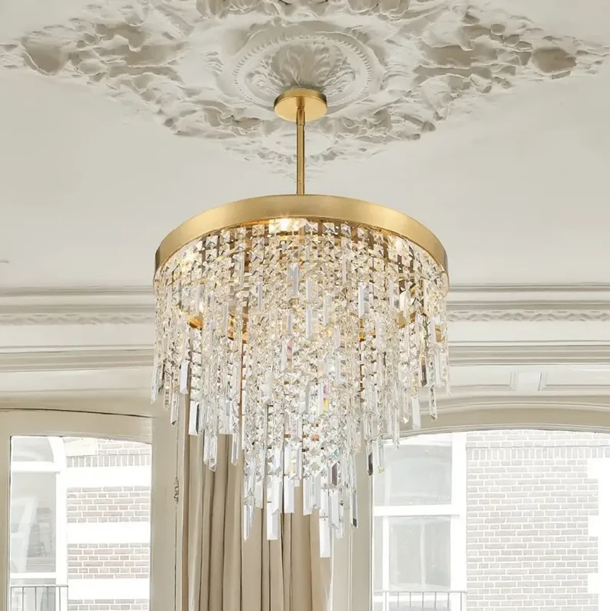 Winfield 5 Light Antique Gold Chandelier