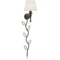 Braidy Bronze Plug-In Wall Sconce with Vita Cord Cover