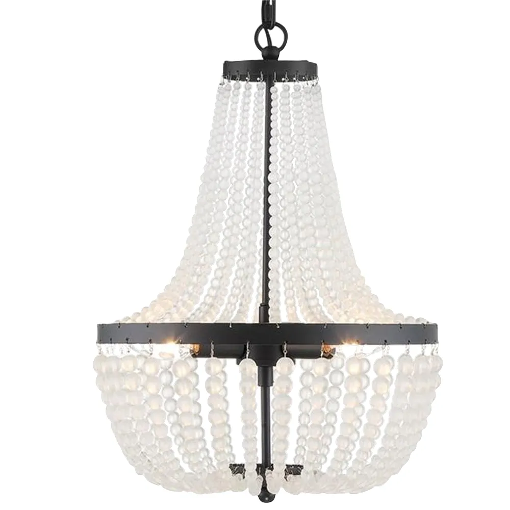 Crystorama Rylee 14" Wide Matte Black 3-Light Crystal Chandelier