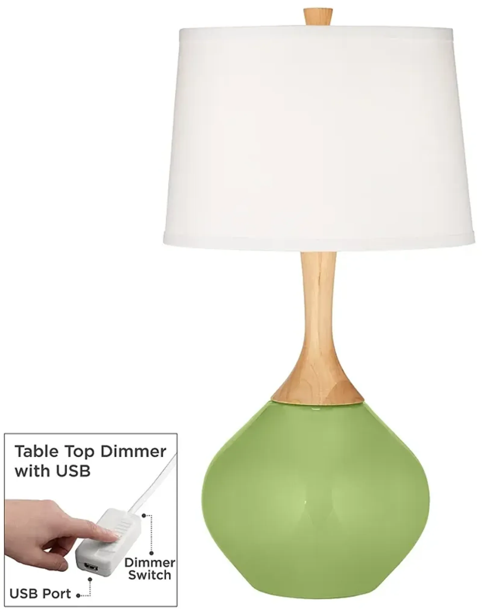 Lime Rickey Wexler Table Lamp with Dimmer