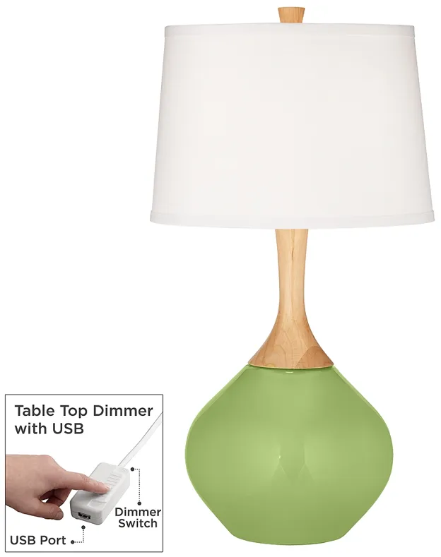 Lime Rickey Wexler Table Lamp with Dimmer