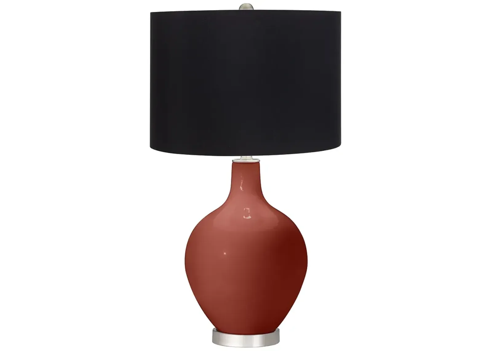 Madeira Ovo Table Lamp by Color Plus with Black Shade