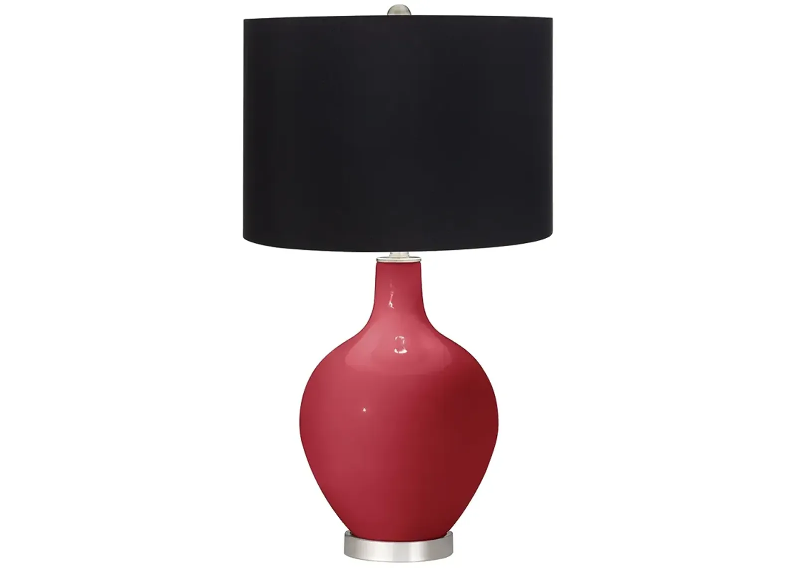 Samba Red Black Shade Ovo Table Lamp