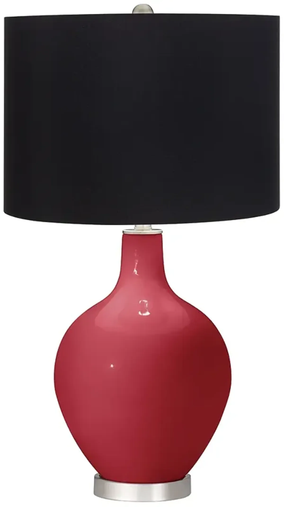 Samba Red Black Shade Ovo Table Lamp