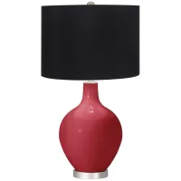 Samba Red Black Shade Ovo Table Lamp