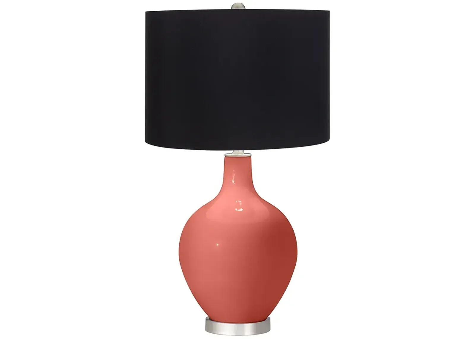 Corral Reef Black Shade Ovo Table Lamp