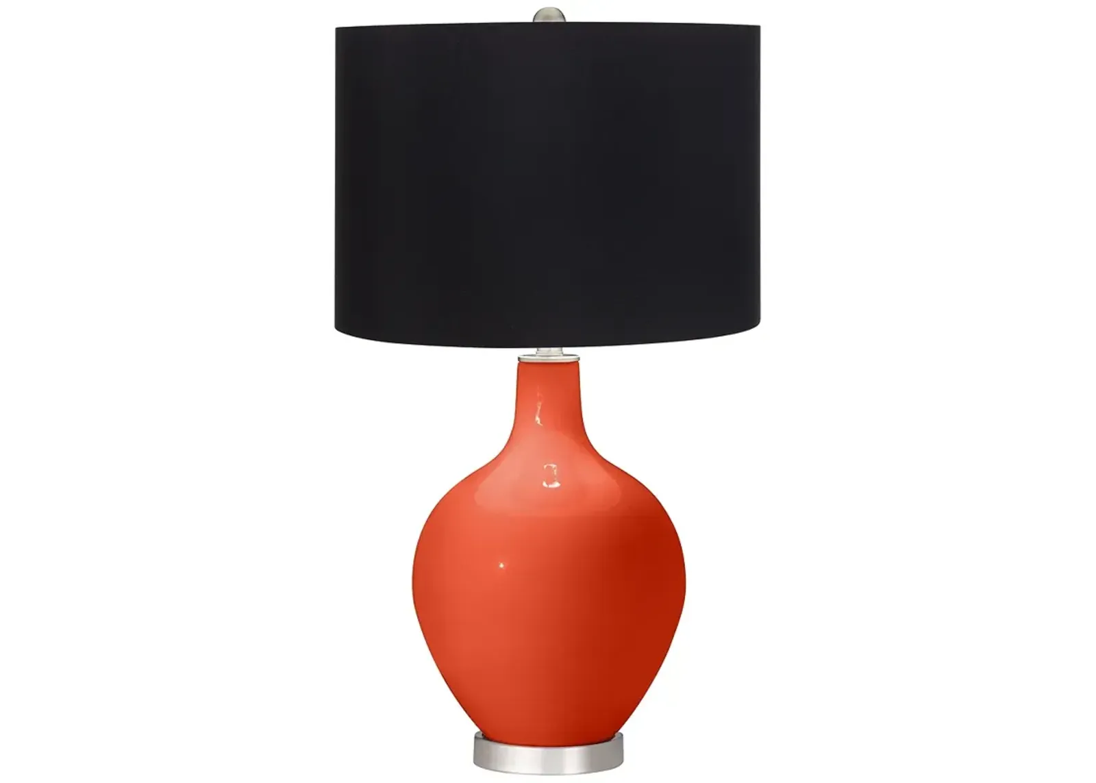 Daredevil Orange Ovo Table Lamp with Black Shade