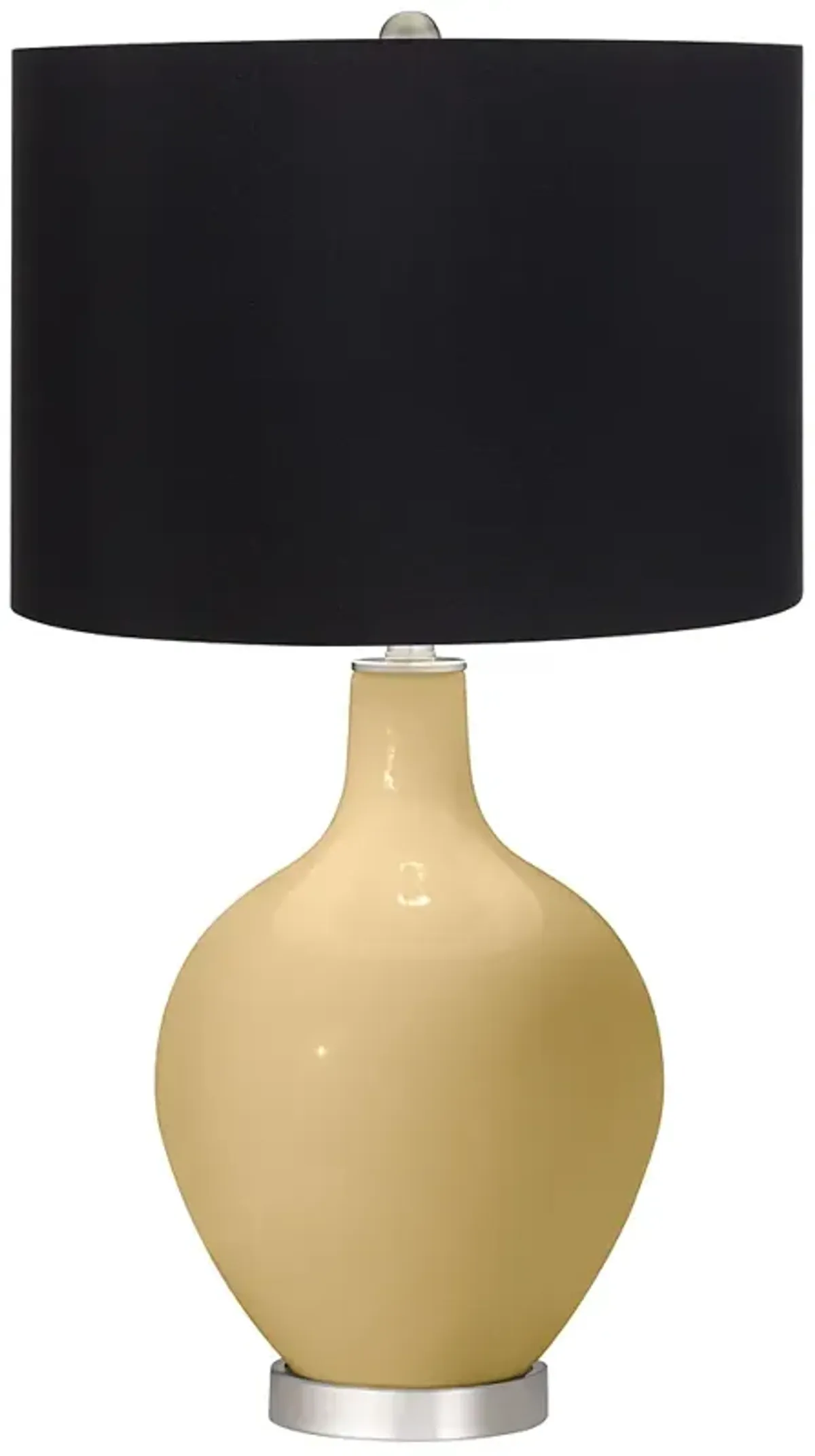 Humble Gold Ovo Table Lamp with Black Shade