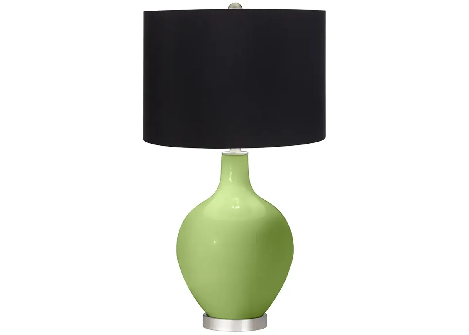 Lime Rickey Ovo Table Lamp with Black Shade