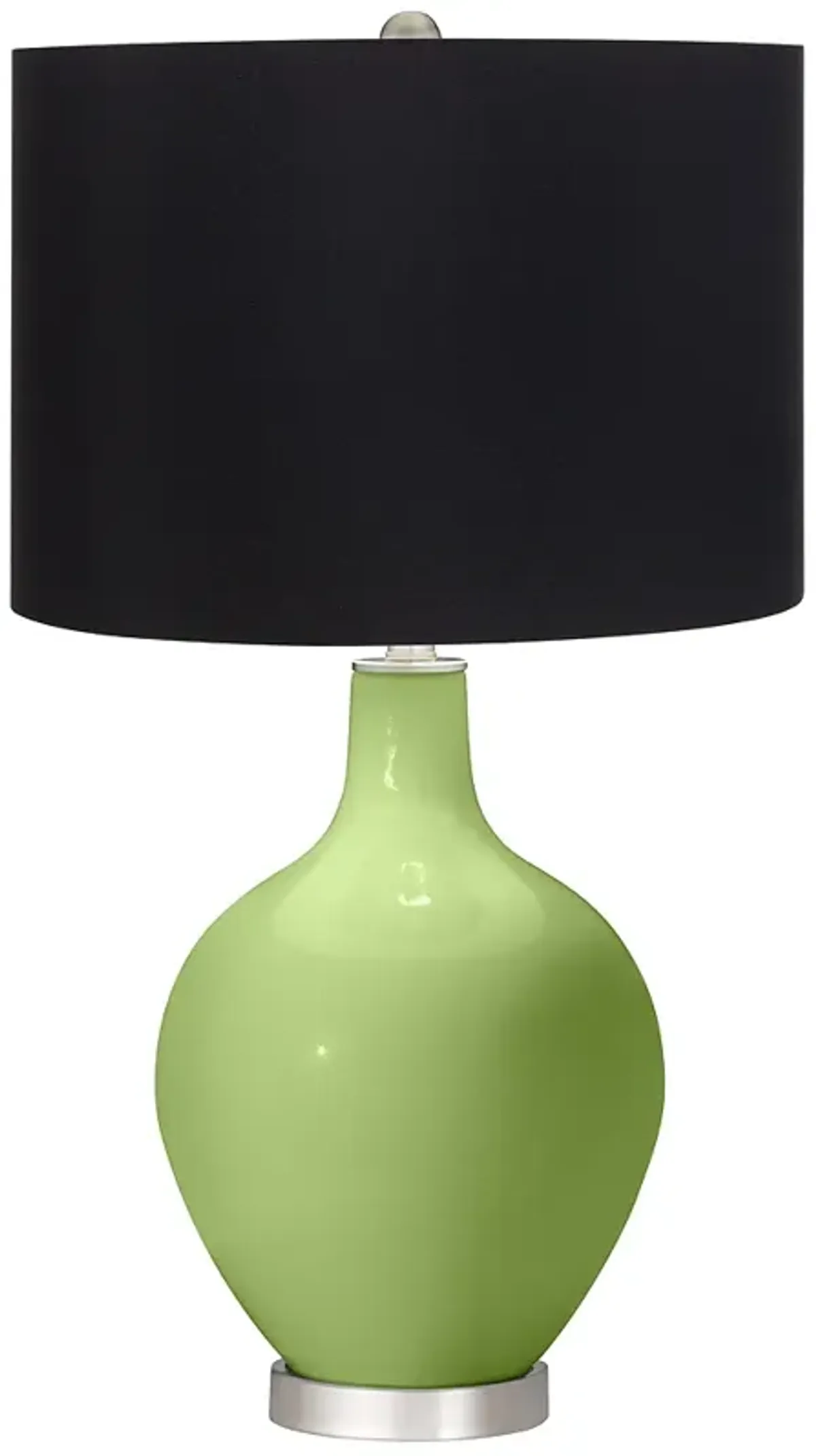 Color Plus Ovo 28 1/2" High Black Shade Lime Rickey Ovo Table Lamp