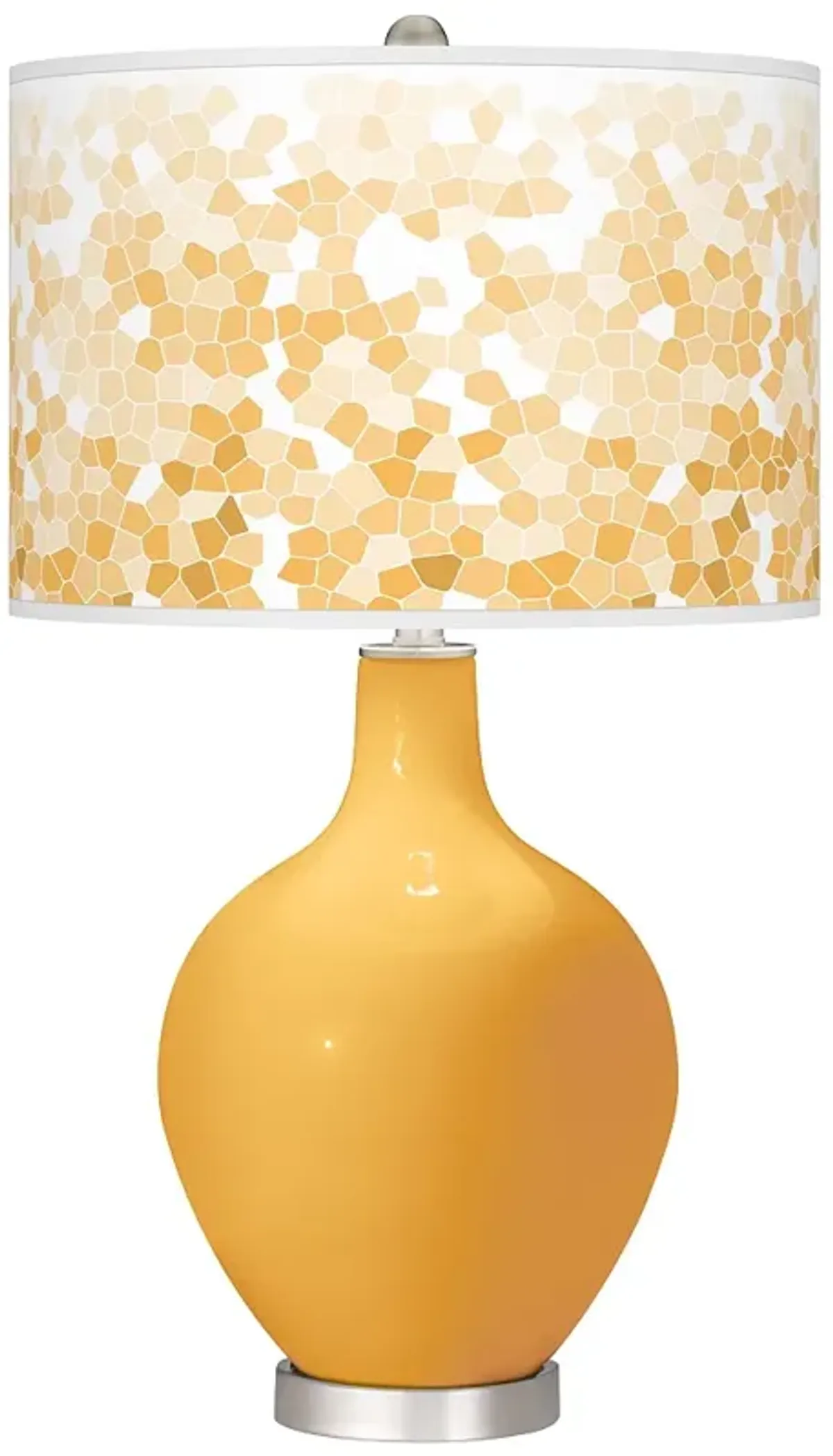 Color Plus Ovo 28 1/2" Mosaic Shade Marigold Yellow Table Lamp