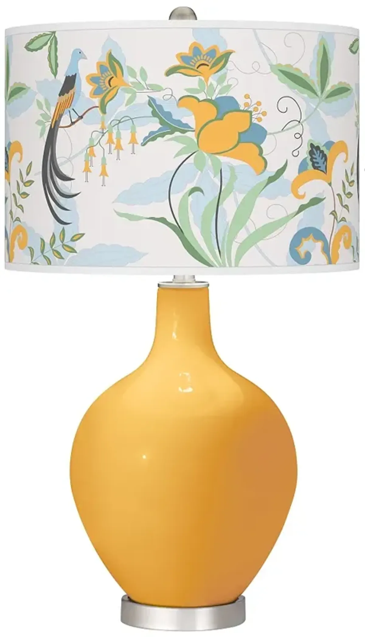 Color Plus Ovo 28 1/2" Sofia Shade Marigold Yellow Table Lamp