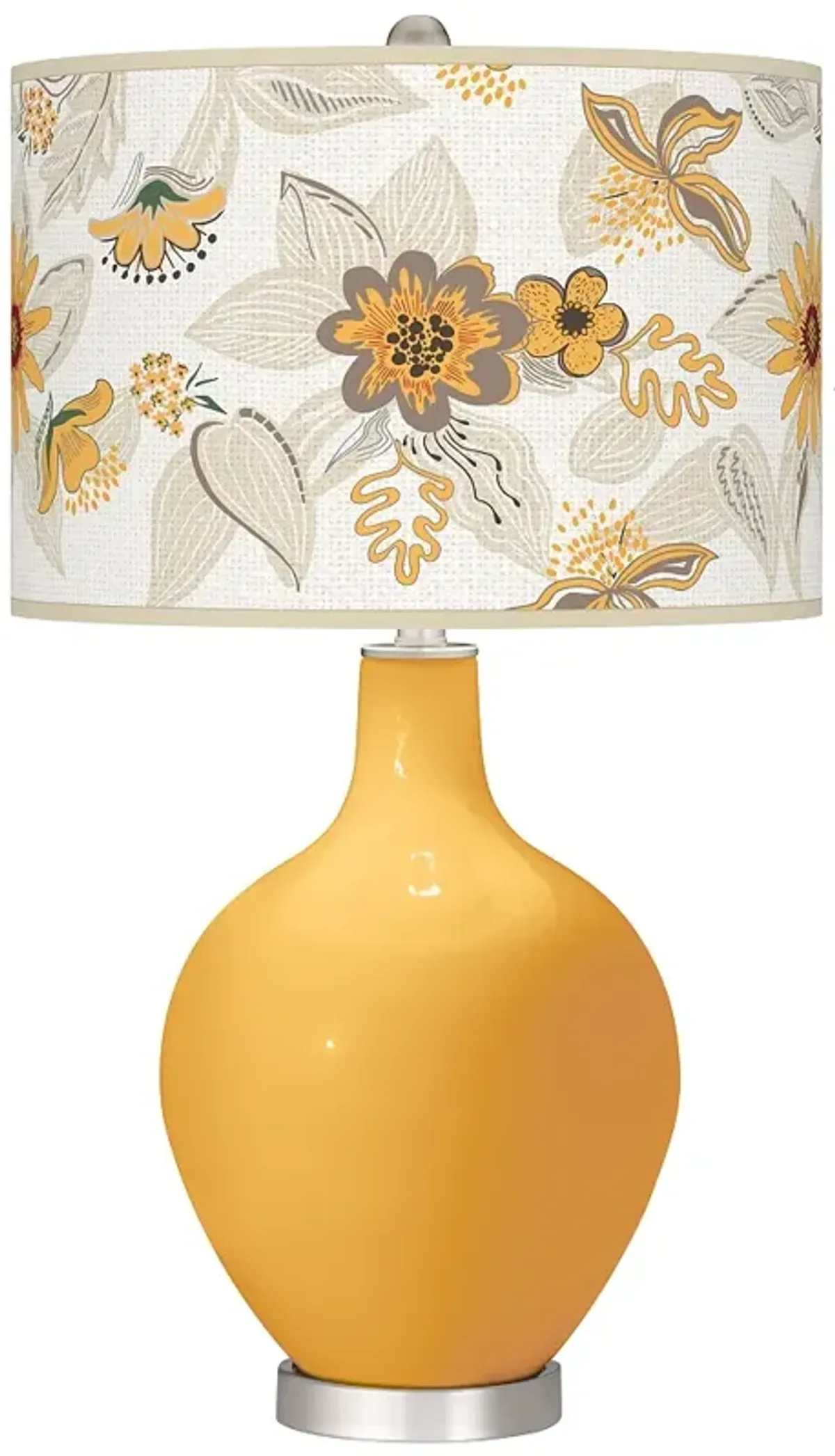 Color Plus Ovo 28 1/2" Mid-Summer Shade Marigold Yellow Table Lamp