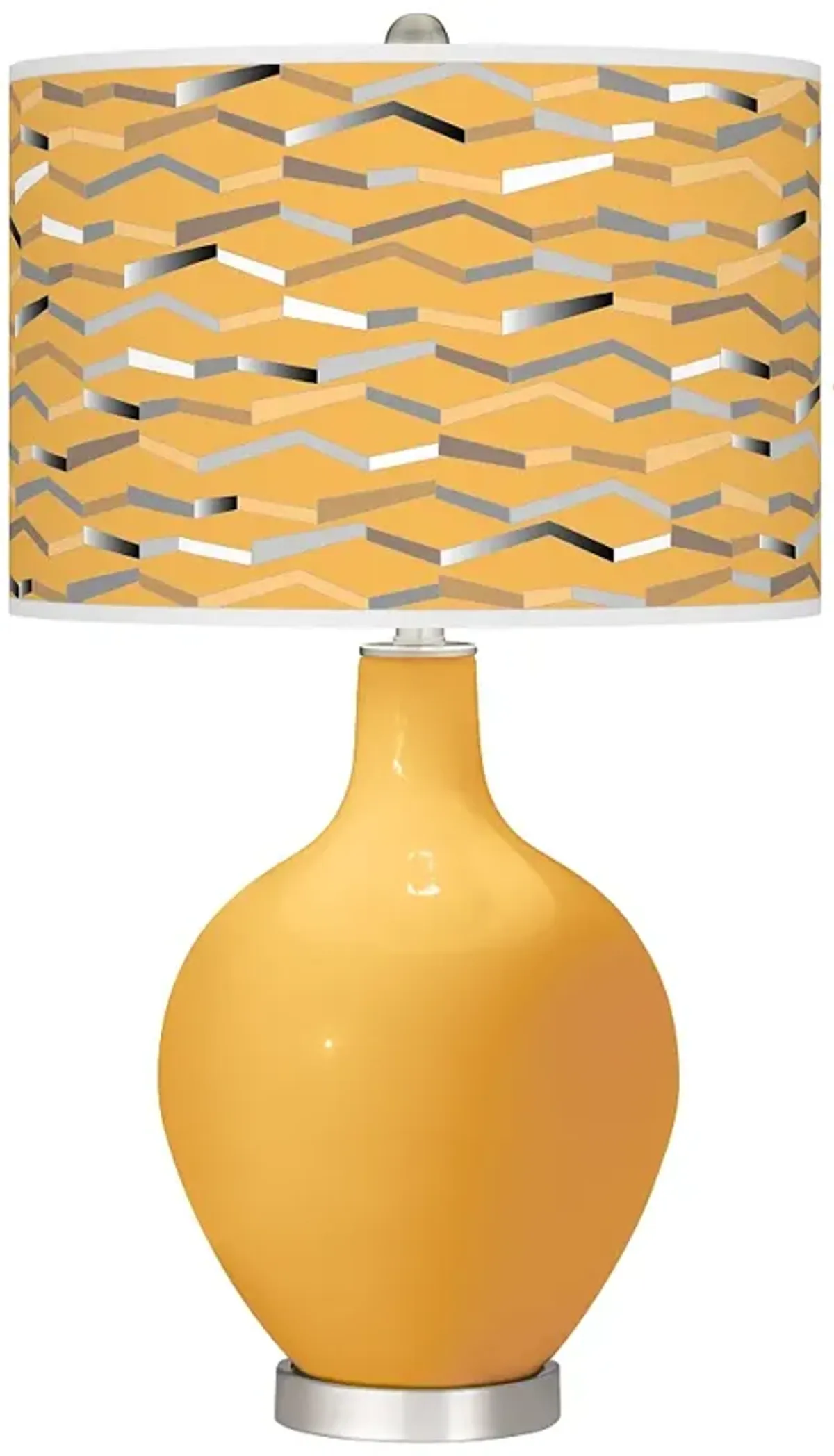 Color Plus Ovo 28 1/2" Modern Shift Shade Marigold Yellow Table Lamp