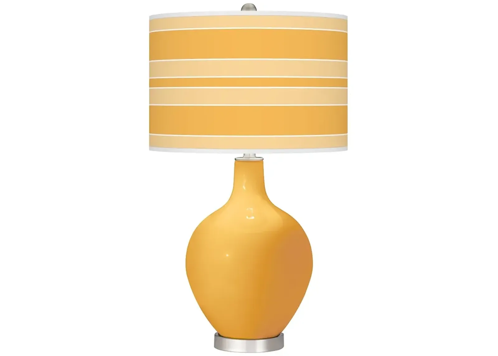 Marigold Bold Stripe Ovo Table Lamp