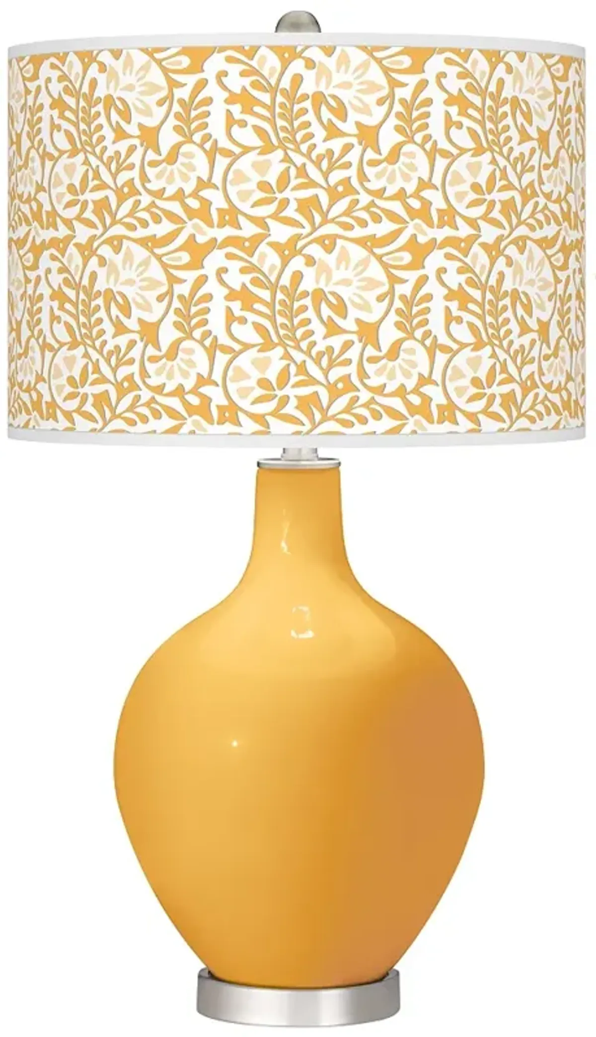 Color Plus Ovo 28 1/2" High Gardenia Shade Marigold Yellow Table Lamp