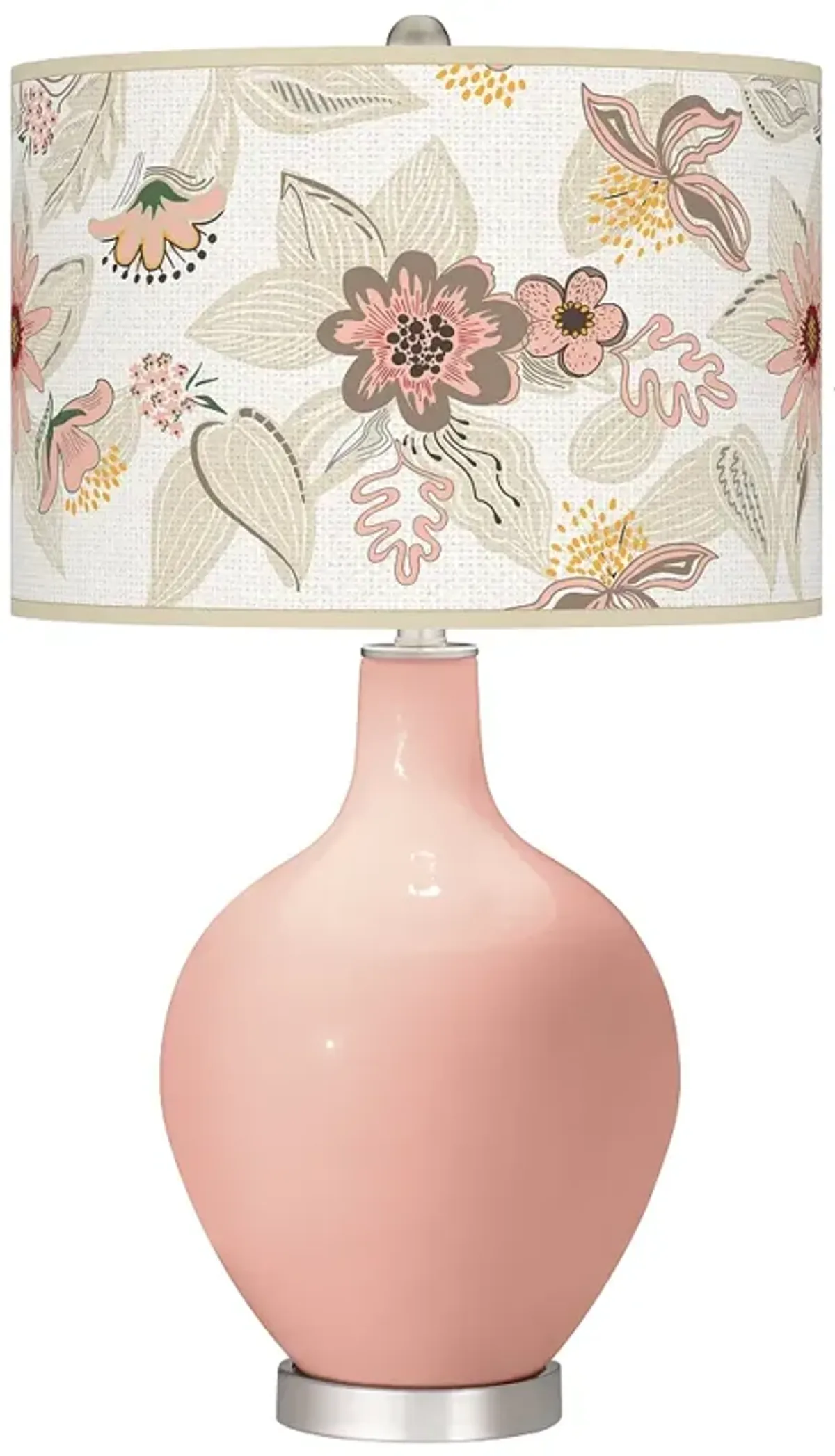 Color Plus Ovo 28 1/2" High Mid-Summer Shade Rustique Pink Table Lamp