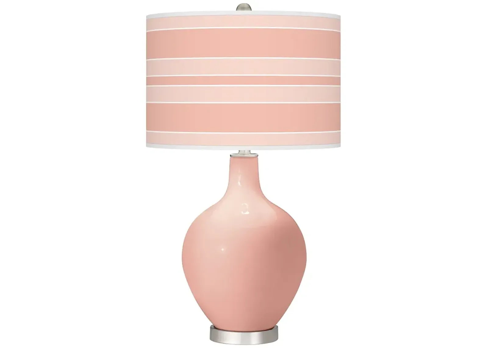 Rustique Bold Stripe Ovo Table Lamp