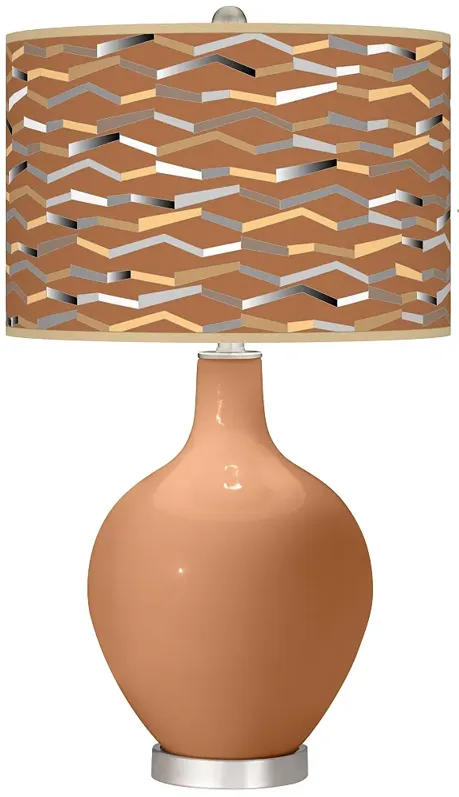 Burnt Almond Shift Ovo Table Lamp