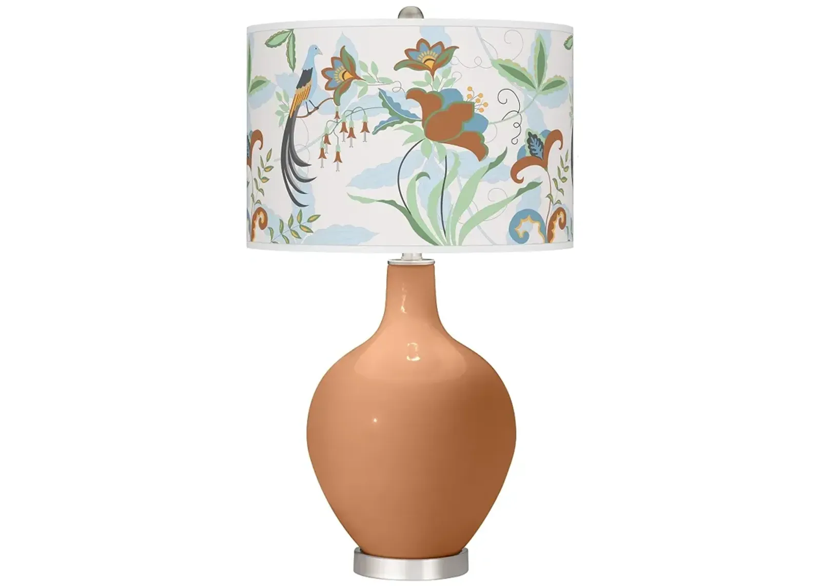 Burnt Almond Sofia Ovo Table Lamp