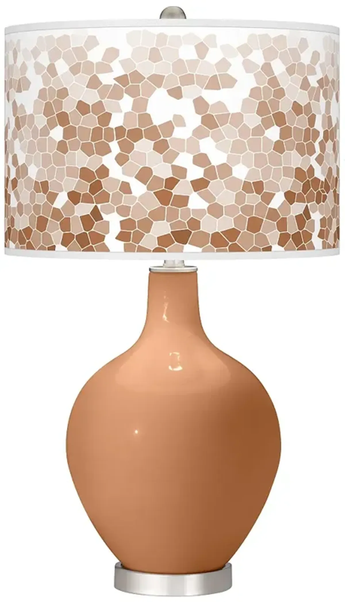 Burnt Almond Mosaic Ovo Table Lamp