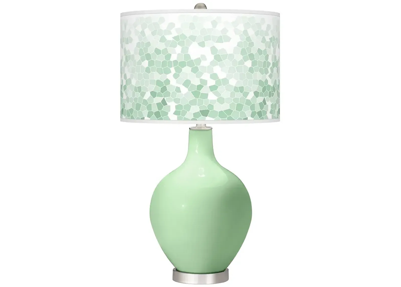 Flower Stem Mosaic Ovo Table Lamp