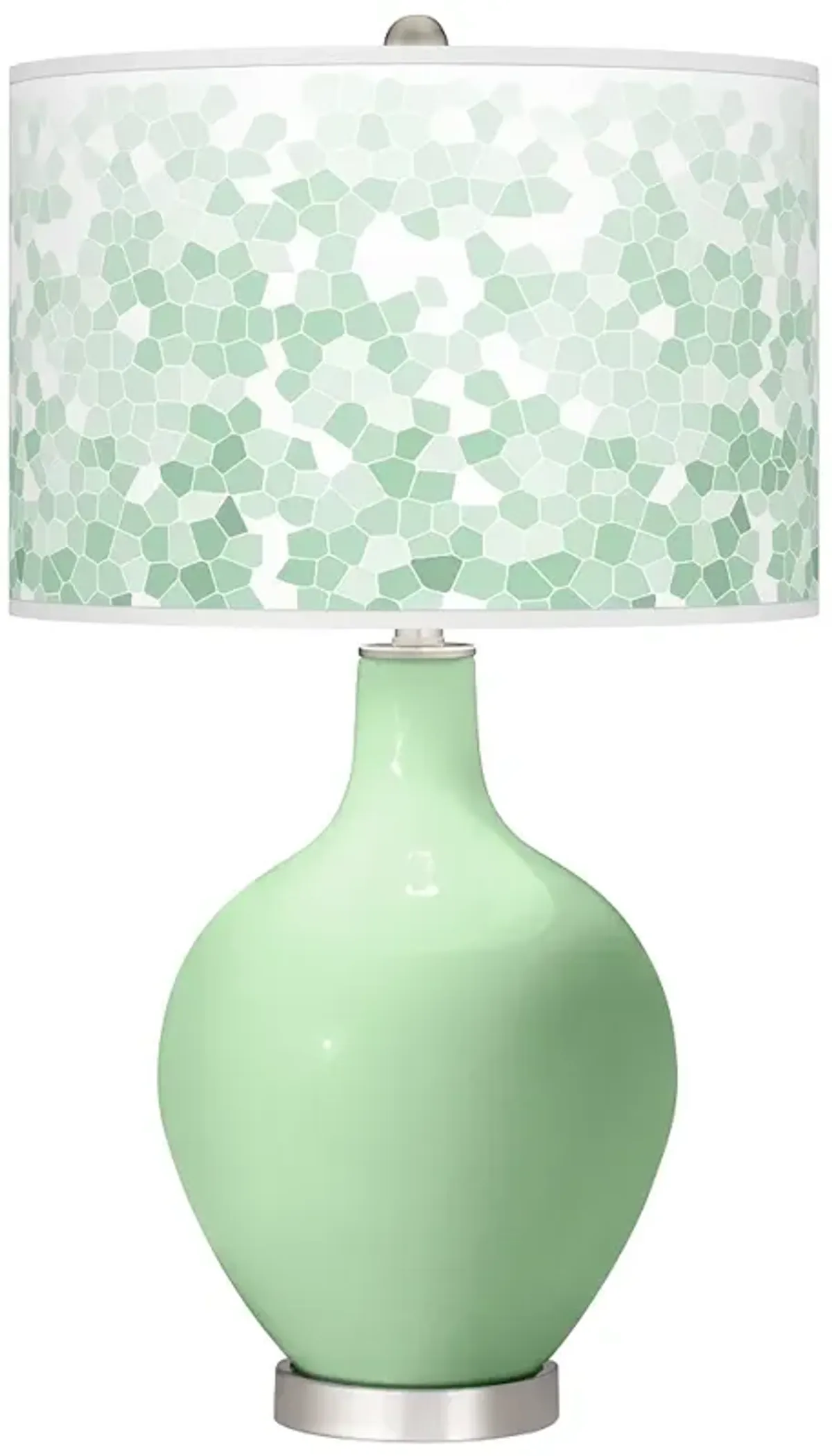 Flower Stem Mosaic Ovo Table Lamp