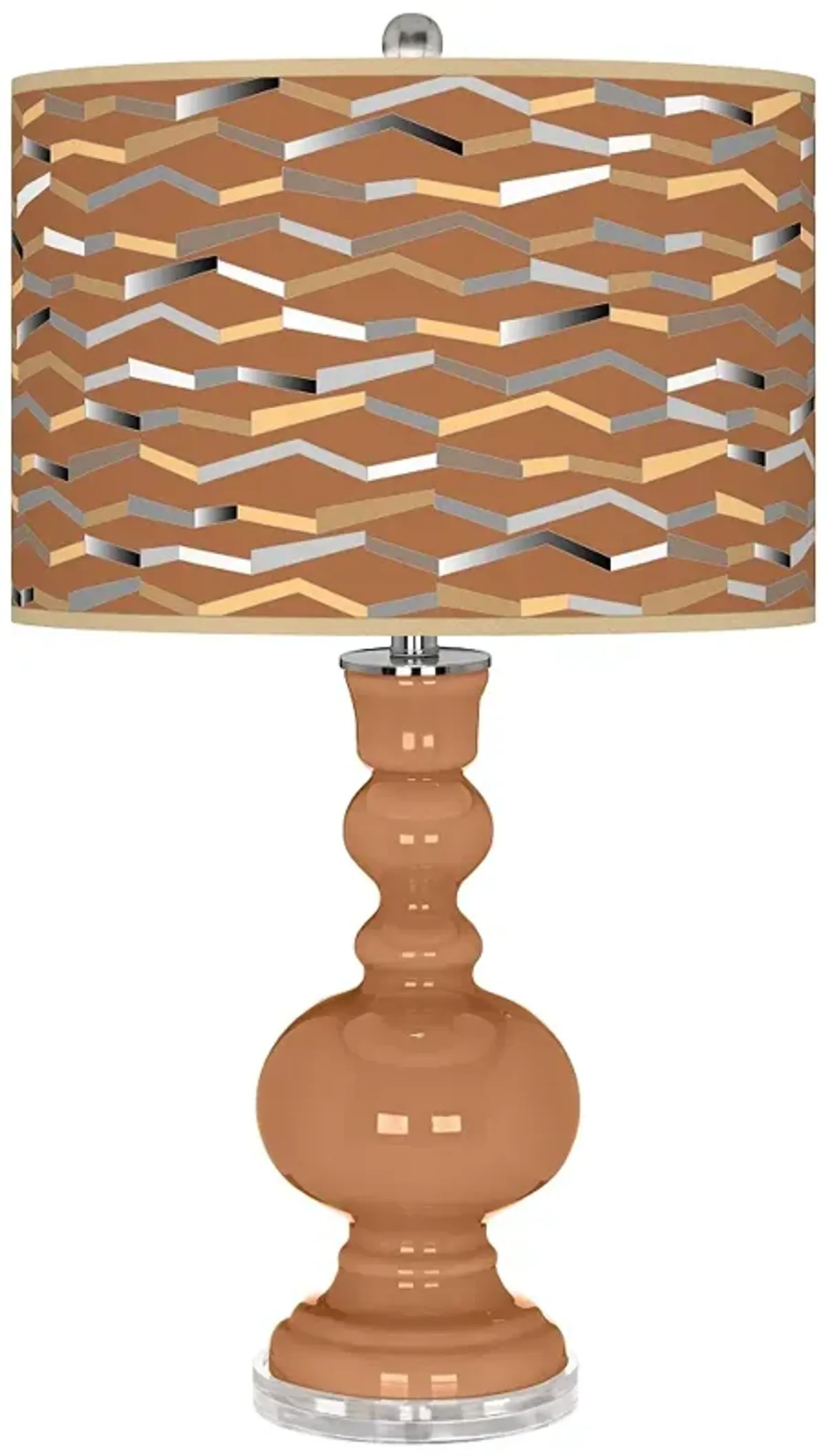 Burnt Almond Shift Apothecary Table Lamp