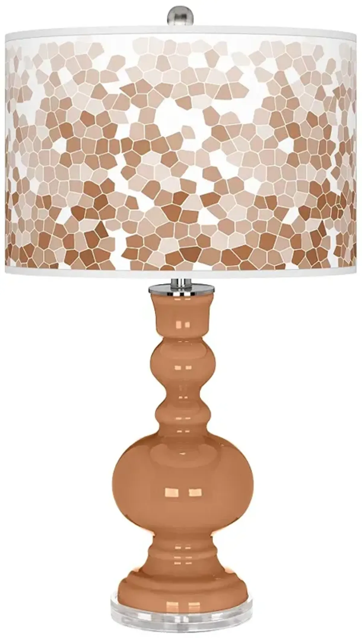 Burnt Almond Mosaic Apothecary Table Lamp