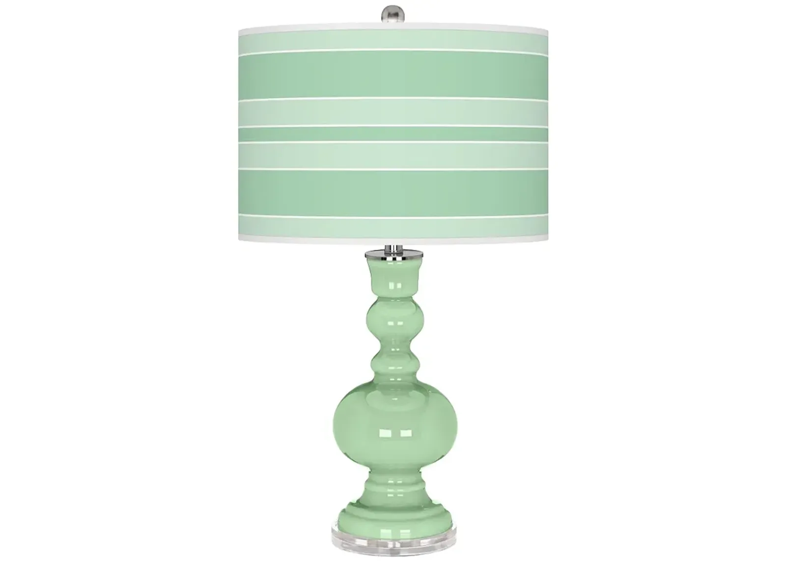 Flower Stem Bold Stripe Apothecary Table Lamp