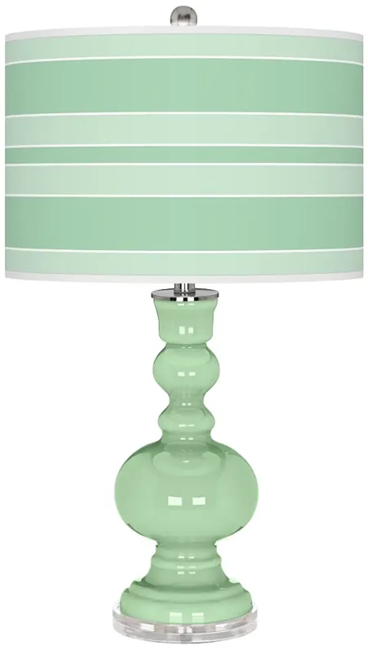 Flower Stem Bold Stripe Apothecary Table Lamp