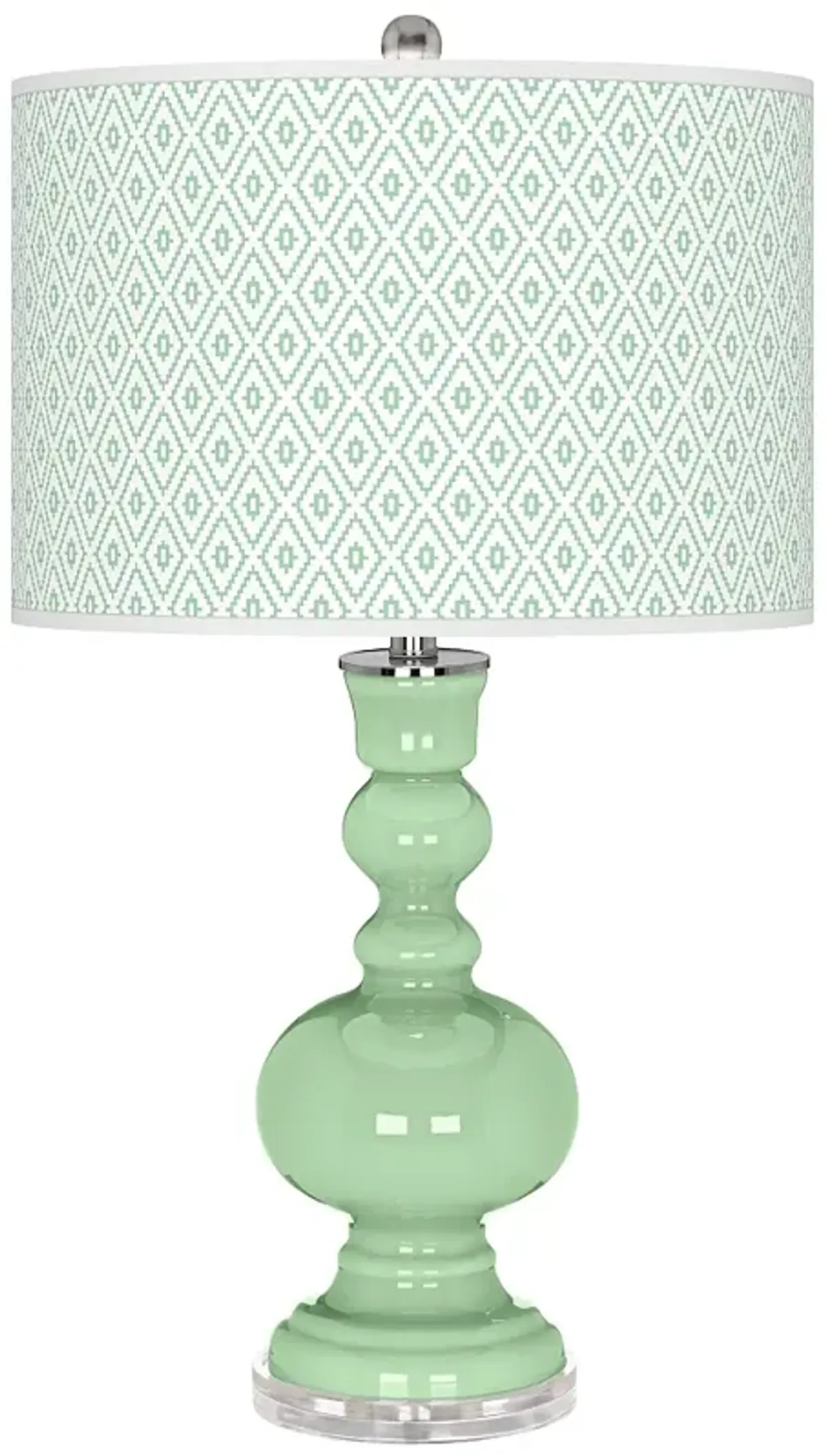 Flower Stem Diamonds Apothecary Table Lamp