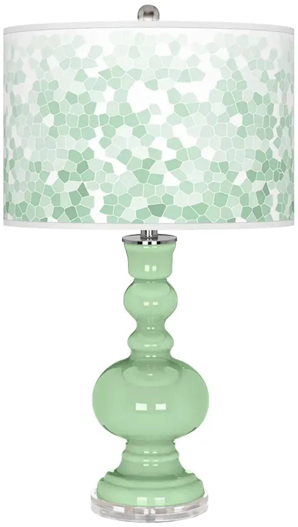 Flower Stem Mosaic Apothecary Table Lamp