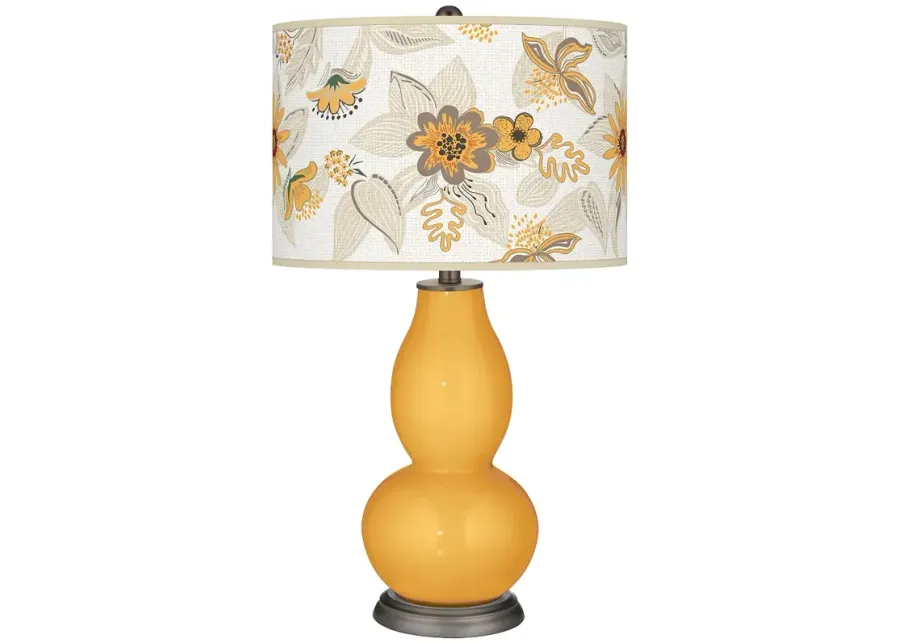 Marigold Mid Summer Double Gourd Table Lamp