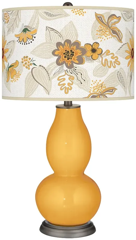 Marigold Mid Summer Double Gourd Table Lamp