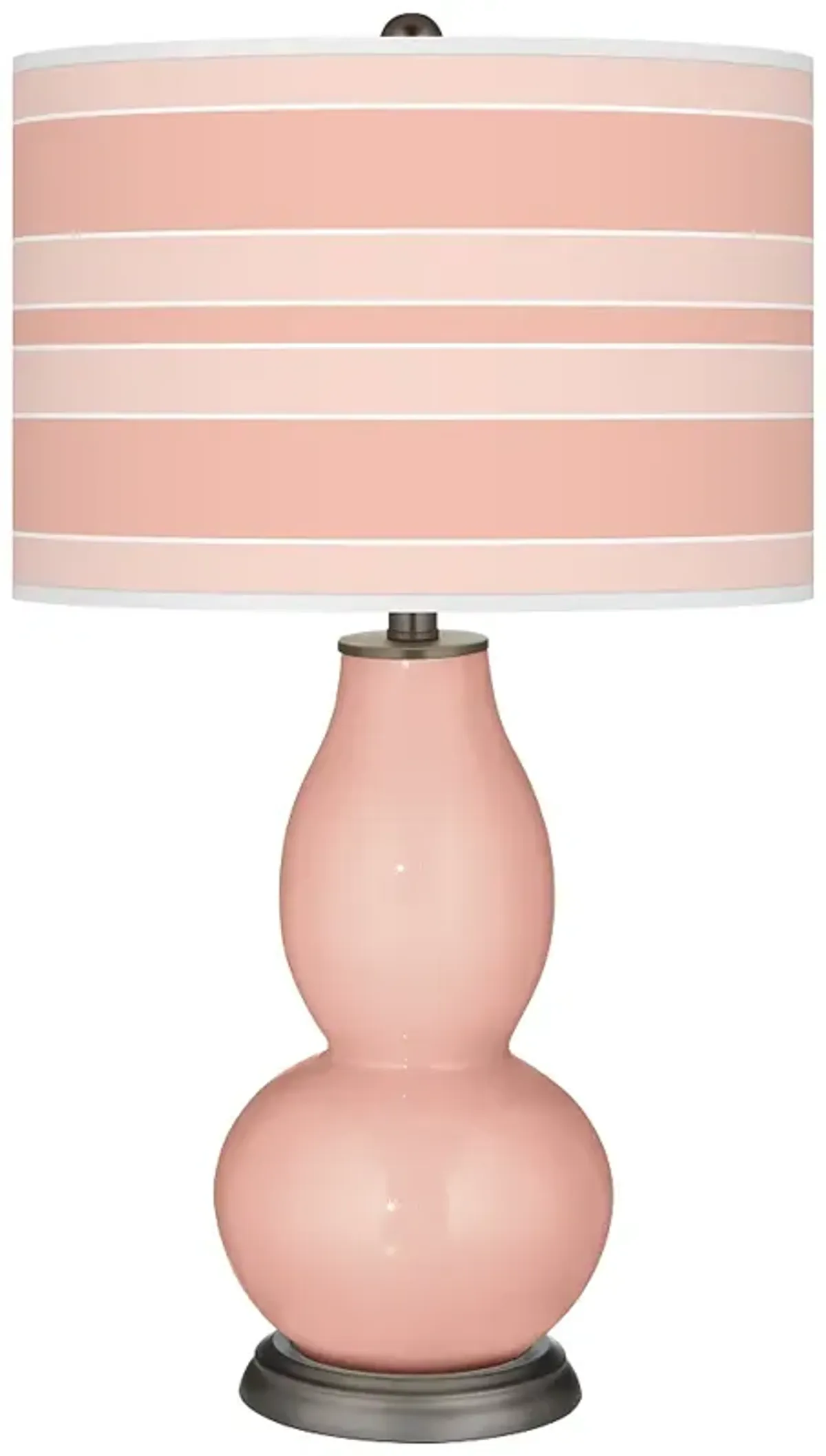 Rustique Bold Stripe Double Gourd Table Lamp