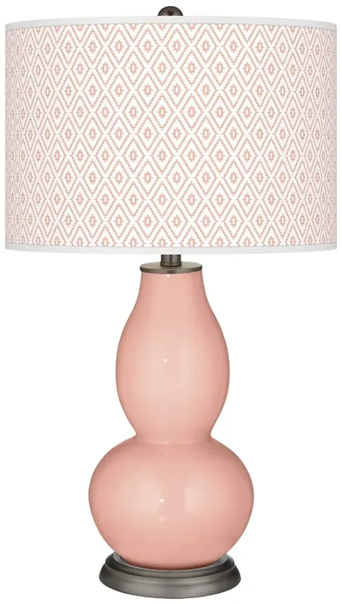 Rustique Diamonds Double Gourd Table Lamp