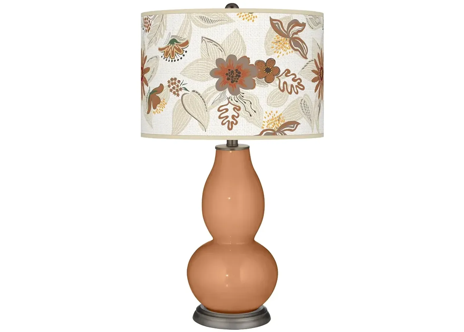 Burnt Almond Mid-Summer Double Gourd Table Lamp