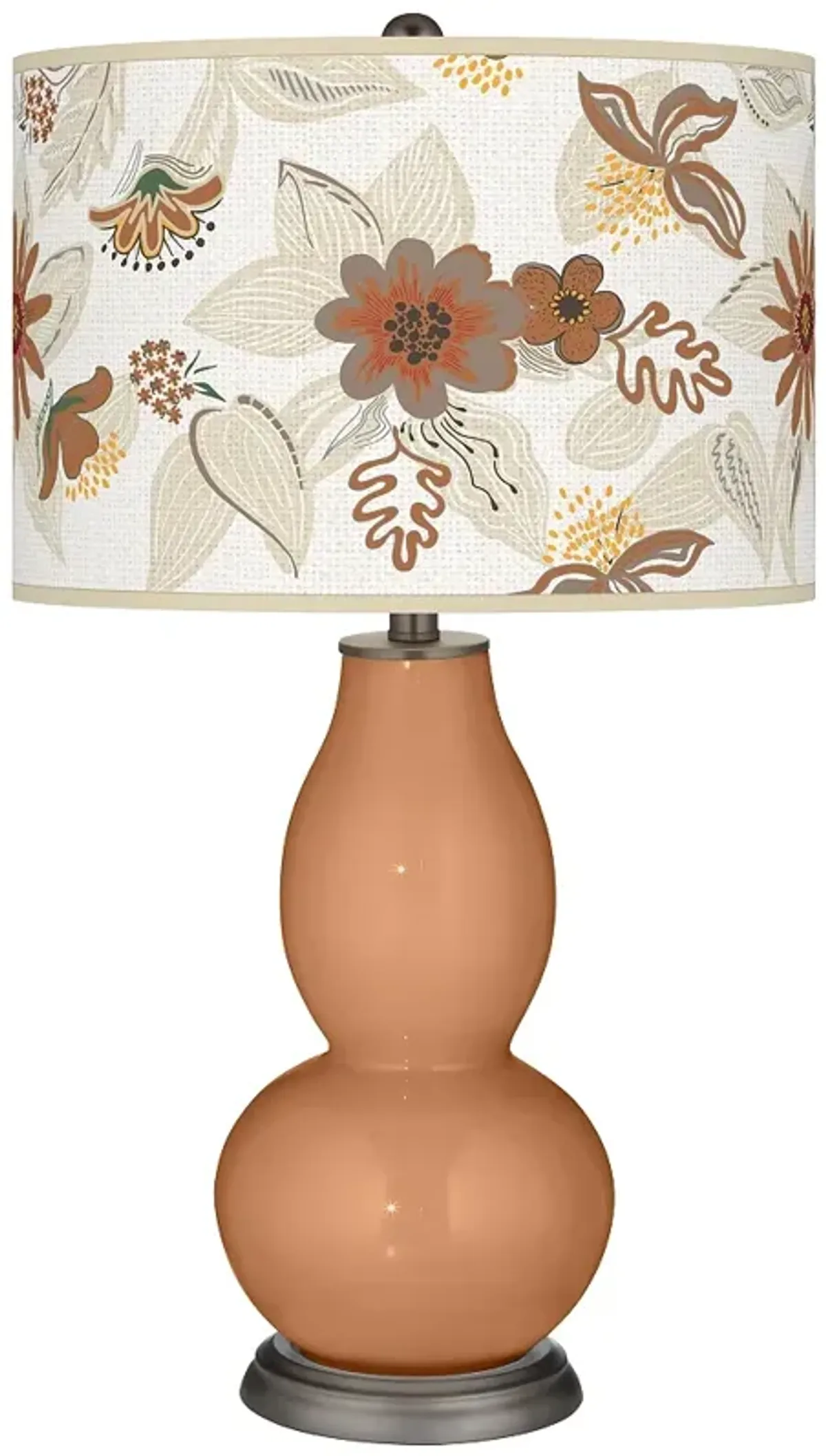 Burnt Almond Mid-Summer Double Gourd Table Lamp