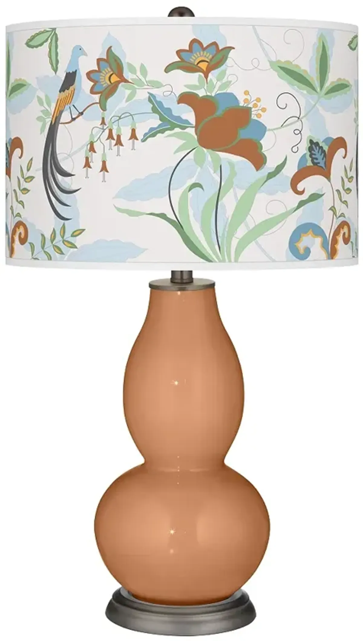 Burnt Almond Sofia Double Gourd Table Lamp