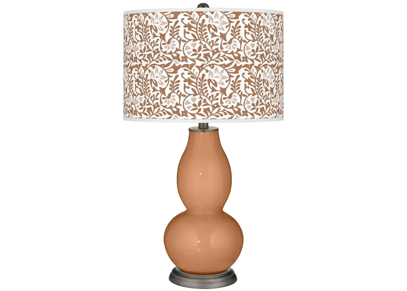 Burnt Almond Gardenia Double Gourd Table Lamp