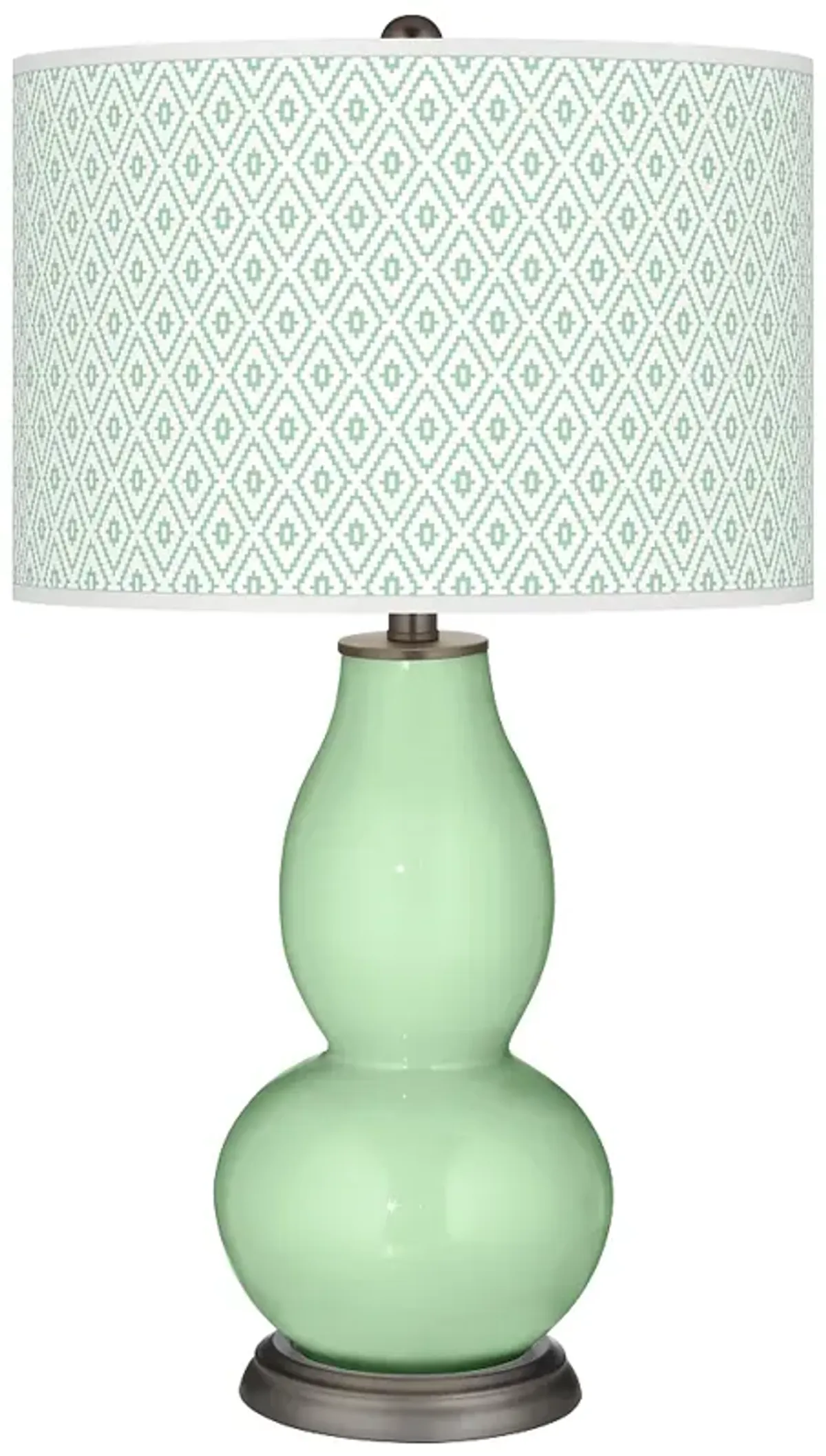 Flower Stem Diamonds Double Gourd Table Lamp