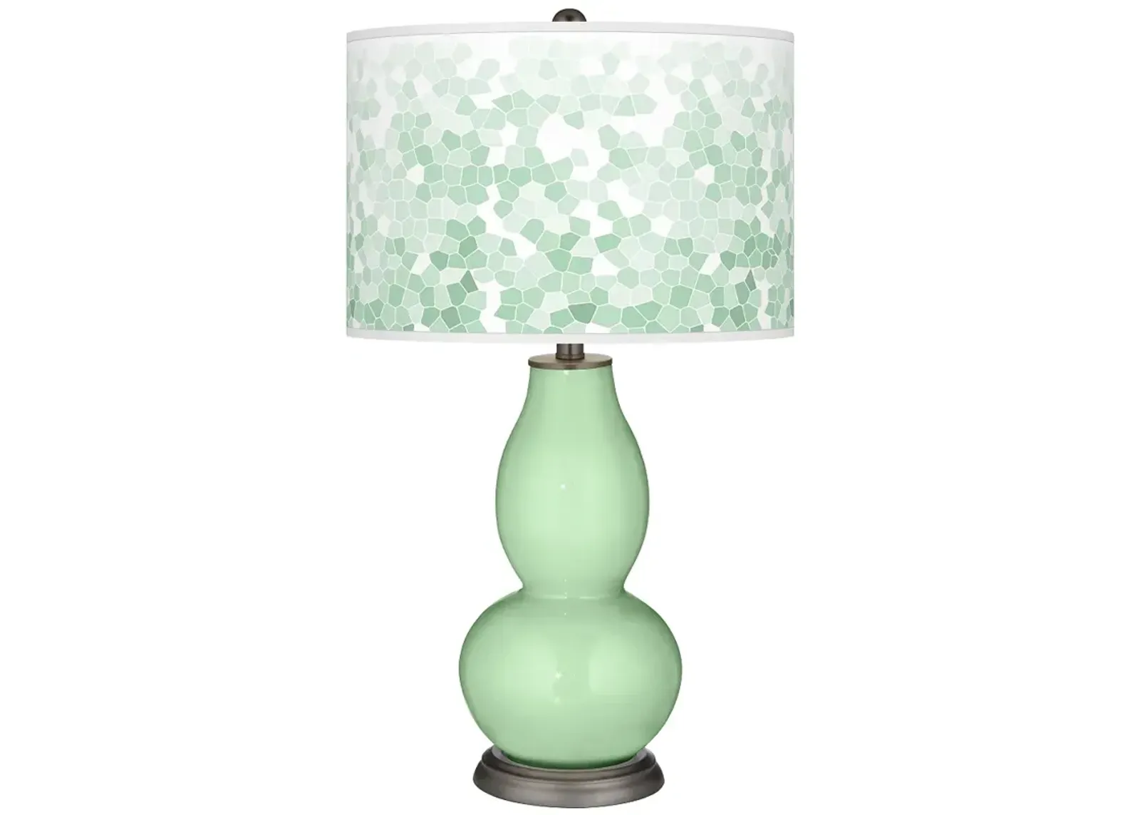 Flower Stem Mosaic Double Gourd Table Lamp