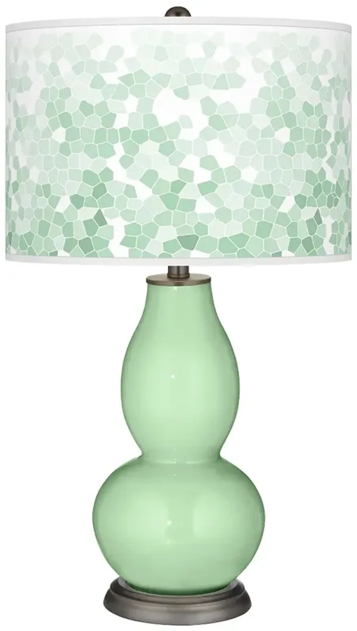 Flower Stem Mosaic Double Gourd Table Lamp