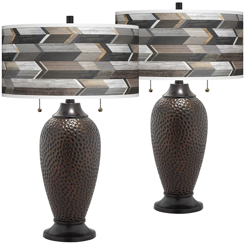 Woodwork Arrows Oil-Rubbed Bronze Table Lamps Set of 2