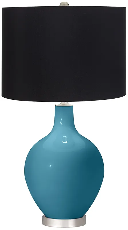 Great Falls Ovo Table Lamp with Black Shade