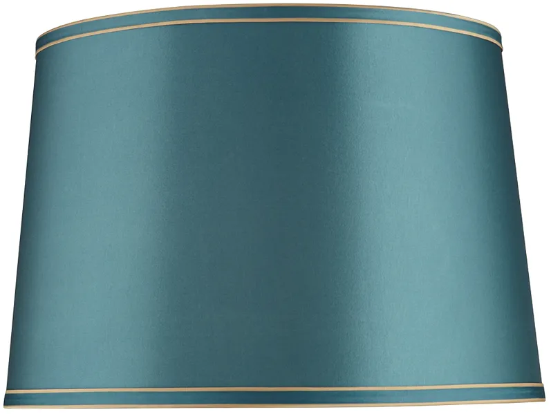 Springcrest Soft Teal Shade with Gold Trim 14x16x11 (Spider)