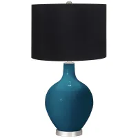 Oceanside Ovo Table Lamp with Black Shade