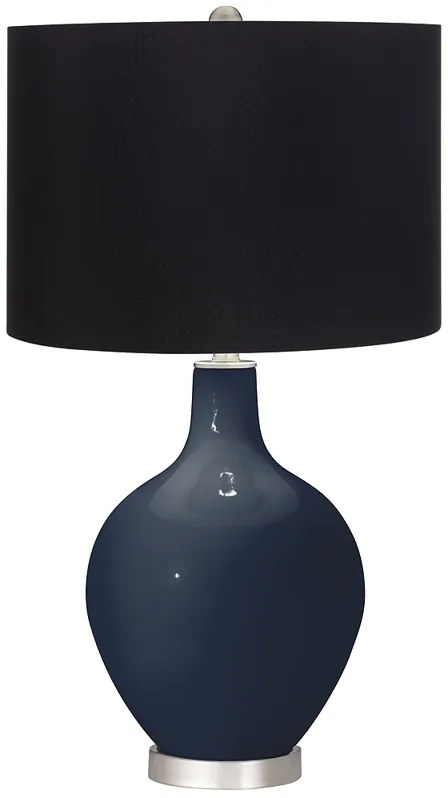 Naval Ovo Table Lamp with Black Shade