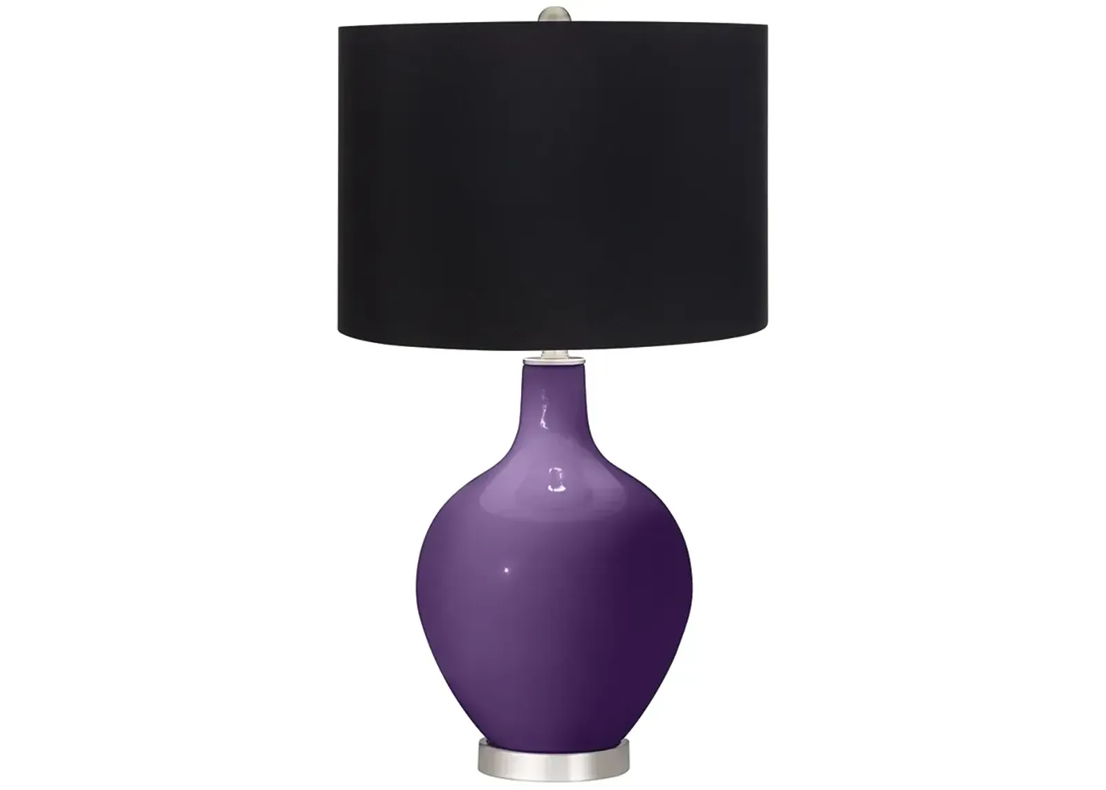 Acai Ovo Table Lamp with Black Shade